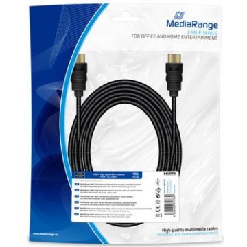 MediaRange HDMI High Speed Ethernet Anschlussk. 10Gibt/s 5m