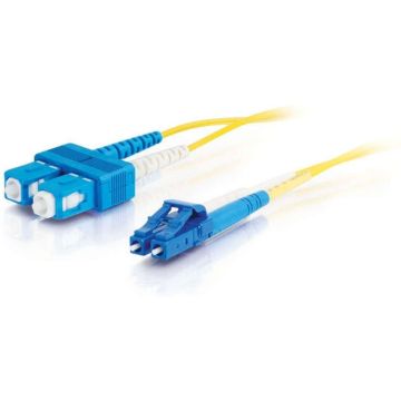 C2G LC-SC 9125 OS1 Duplex Singlemode PVC Fiber Optic Cable (LSZH) - Verbindingskabel