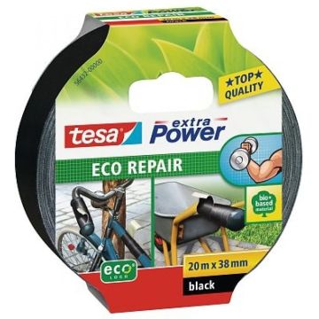 tesa extra Power Eco Repair 20m 38mm zwart