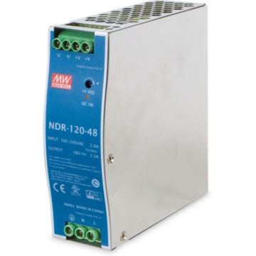 MEAN WELL NDR-120-48 - Voeding (monteerbaar op DIN-rails)