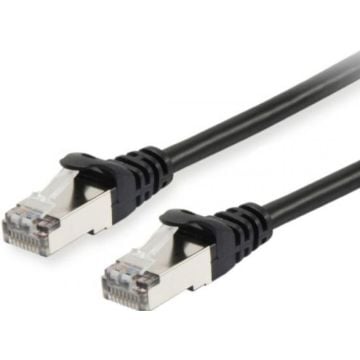 Equip 605593 Patch cable C6 S/FTP HF black 0,25m equip