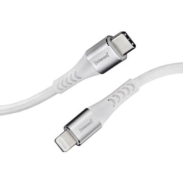 Cable Intenso USB-C to Lightning 1,5m White Charging+Data Transfer, Nylon
