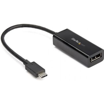 StarTech.com USB C to DisplayPort Adapter, 8K5K4K USB Type C to DP 1.4 Alt Mode Video Converter, HBR3DSCHDR, 8K 60Hz, Thunderbolt 3 Compatible DisplayPort 1.4 Monitor Display Adapter - 8K USB-C to DP Adapter (CDP2DP14B)