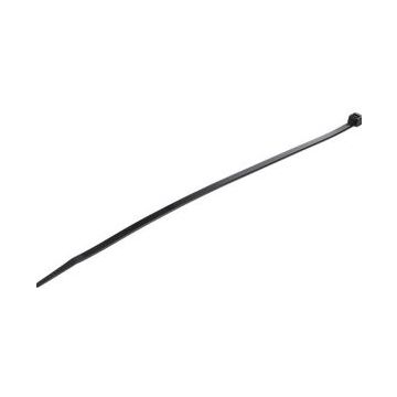 StarTech.com 10"(25cm) Cable Ties, 18"(4mm) wide, 2-58"(68mm) Bundle Diameter, 50lb(22kg) Tensile Strength, Nylon Self Locking Zip Ties w Curved Tip, 94V-2UL Listed, 100 Pack, Black - Nylon 66 Plastic