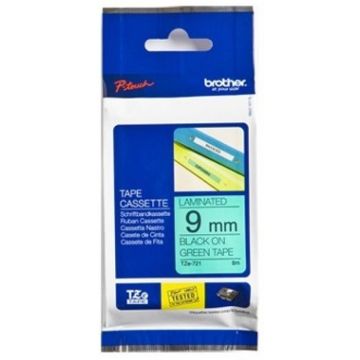 Brother TZe-721 - Zwart op groen