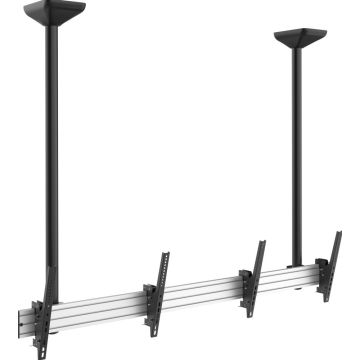 Equip Monitor Deckenhalter 45""-55"" silber&schwarz 2 Monitore
