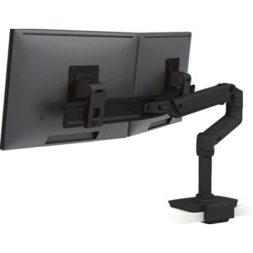 Ergotron LX - Bevestigingskit (scharnierarm, bureauklembevestiging, paal, 2 draaiarmen, montagehardware, bevestigingsboog voor dubbele opstelling)