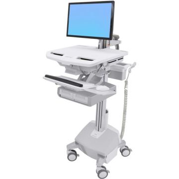 Ergotron StyleView Cart with LCD Arm, LiFe Powered, 2 Drawers - Wagen
