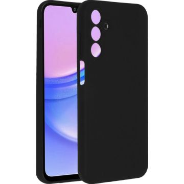 Accezz Liquid Silicone Backcover Samsung Galaxy A15 (5G/4G) - Zwart