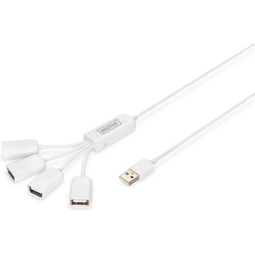 DIGITUS DA-70216 Slim Spider USB Hub - Hub