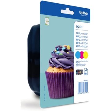 Brother LC123 RainbowPack - Geel, cyaan, magenta