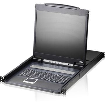 Aten 8-Port Single Rail 19i LCD KVM Switch (USB - VGA) and Broadcast Mode