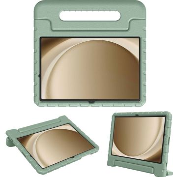 Accezz Kidsproof Backcover met handvat Samsung Galaxy Tab A9 Plus - Olijfgroen