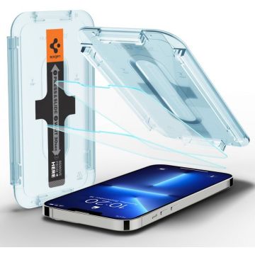 Spigen GLAS.tR EZ Fit - Schermbeschermer voor mobiele telefoon