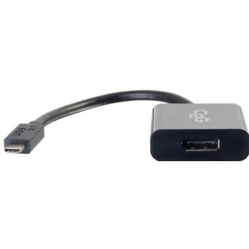C2G USB C to DisplayPort Adapter Converter - USB Type C to DisplayPort Black