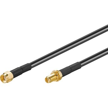 WLAN Extension Cable 3m Black RP-SMA plug > RP-SMA jack
