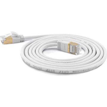 Wantec Patchkabel SSTP CAT7 Ste. CAT6a d=4mm 1,00m weiß