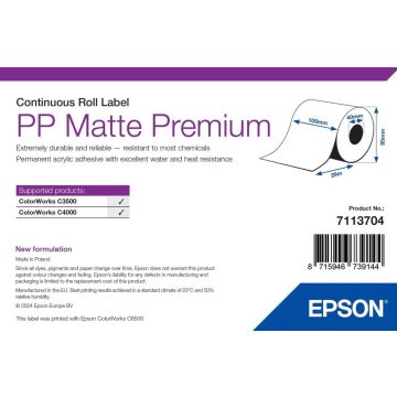 EPSON PP Matte Label Premium Continuous
