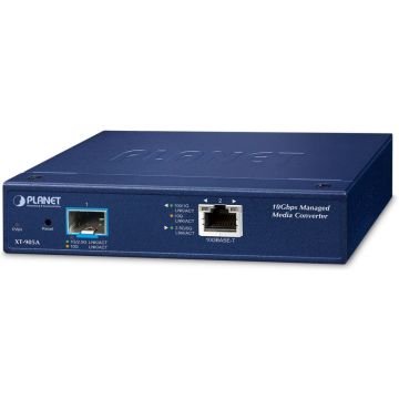 Planet 1-Port GE + 1-Port SFP+ Managed Media Converter XT-90