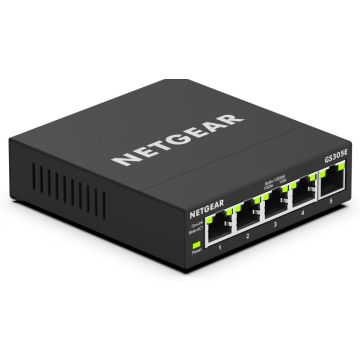 NETGEAR 5-poorts Gigabit Plus Switch (GS305E) - intelligent