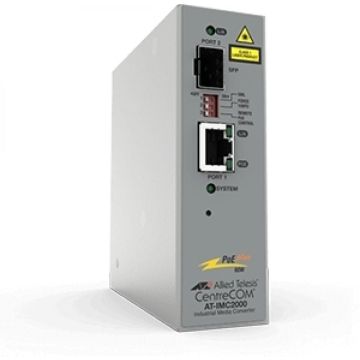 TAA-10/100/1000T POE+ to 100X/1000X SFPIndustrial Temp Gigabit Media Converter
