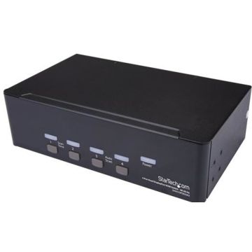 StarTech.com 4 poorts Dual DisplayPort KVM switch - 4K 60Hz