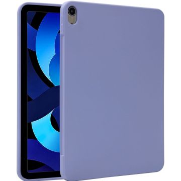 Accezz Liquid Silicone Backcover met penhouder iPad Air 11 inch (2024) M2 / Air 5 (2022) / Air 4 (2020) - Lila