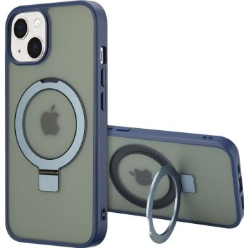 Accezz Ring Stand Backcover met MagSafe iPhone 14 - Blue