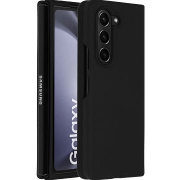 Accezz Liquid Silicone Backcover Samsung Galaxy Z Fold 5 - Zwart
