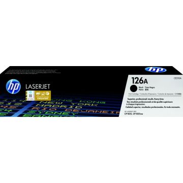 HP 126A originele zwarte LaserJet tonercartridge, 1200 pagina's, Zwart, 1 stuk(s)