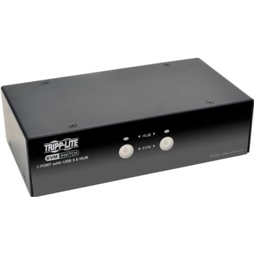 Eaton Tripp Lite series 2-Port DisplayPort KVM Switch wAudio, Cables and USB 3.0 SuperSpeed Hub - KVM  audio  USB switch