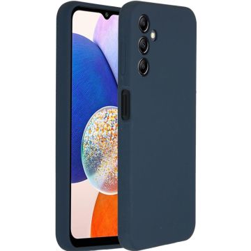 Accezz Liquid Silicone Backcover Samsung Galaxy A14 (5G) - Donkerblauw