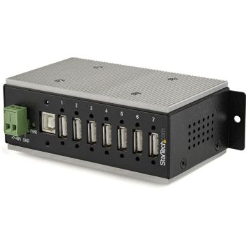 StarTech.com 7 poorts Industriële USB hub - USB 2.0