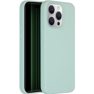 Accezz Liquid Silicone Backcover met MagSafe iPhone 15 Pro Max - Sky Blue
