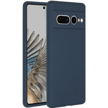 Accezz Liquid Silicone Backcover Google Pixel 7 Pro - Donkerblauw
