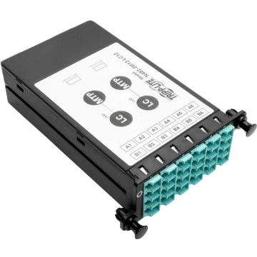 Tripp Lite 12-Fiber Patch Panel 2 MTPMPO to 12 LC 10Gb Breakout Cassette - Breakout box