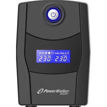 PowerWalker VI 800 STL, Line-interactive, 0,8 kVA, 480 W, Sinus, 162 V, 290 V