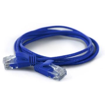 Wantec Patchkabel UTP CAT6a d=2,8mm 15,00m blauw