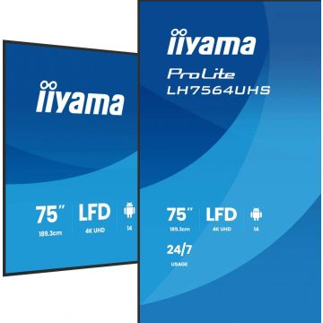 iiyama ProLite LH7564UHS-B1AG - Digital Signage Display