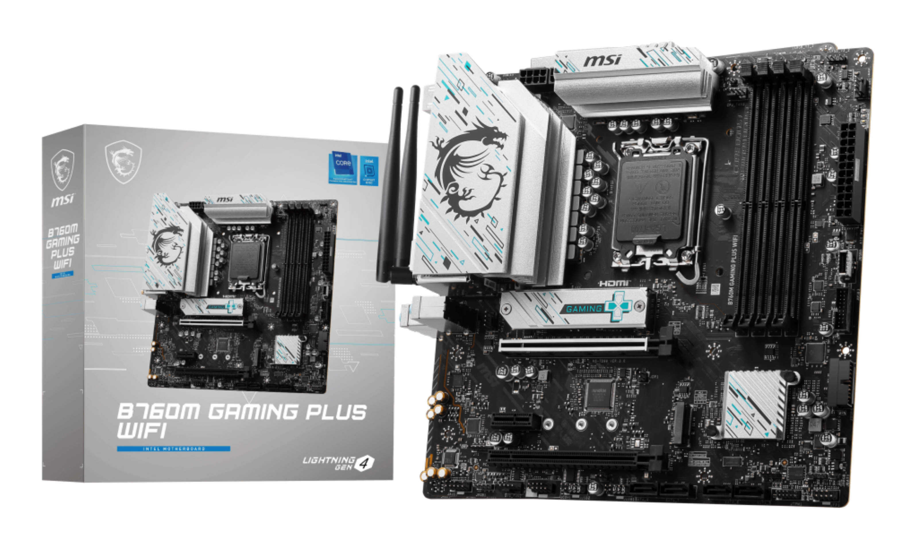 MSI MAG B760M Gaming Plus Wifi (B760,S1700,mATX,DDR5)