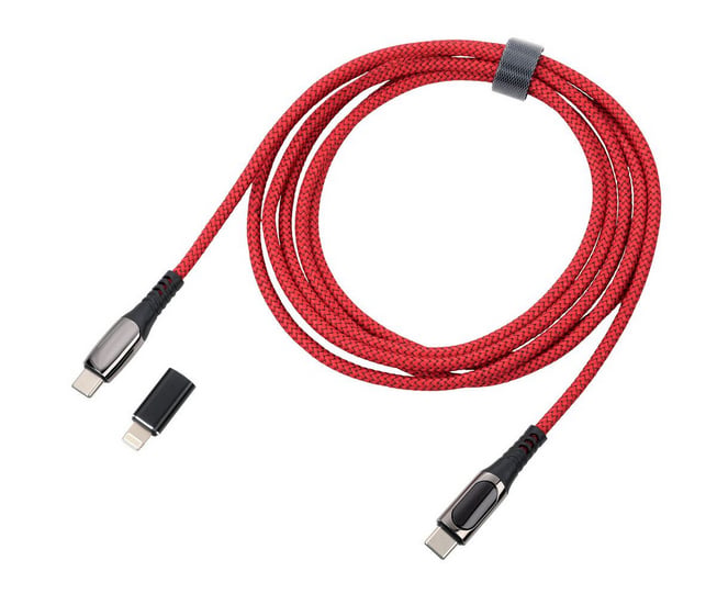 Troika SPEEDY XL rood - laadkabel