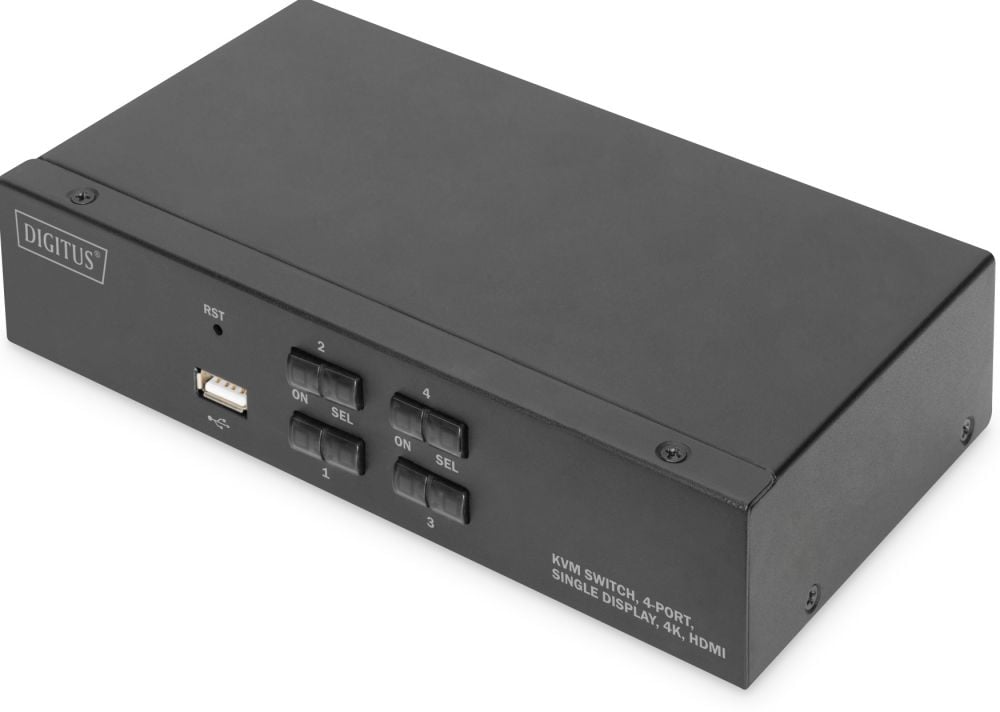 DIGITUS DS-12880 - KVM  audio  USB switch
