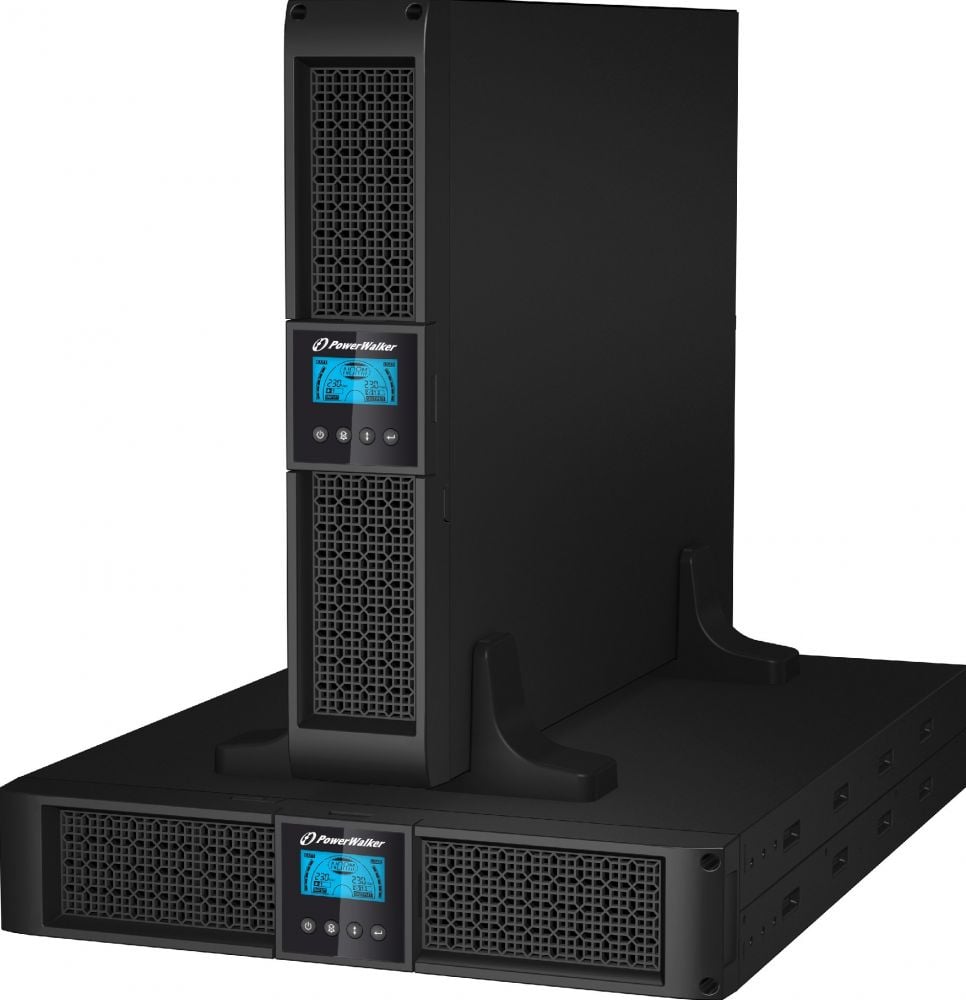 PowerWalker VI 1000RT LCD, 1 kVA, 900 W, 154 V, 288 V, 50/60 Hz, 220 V