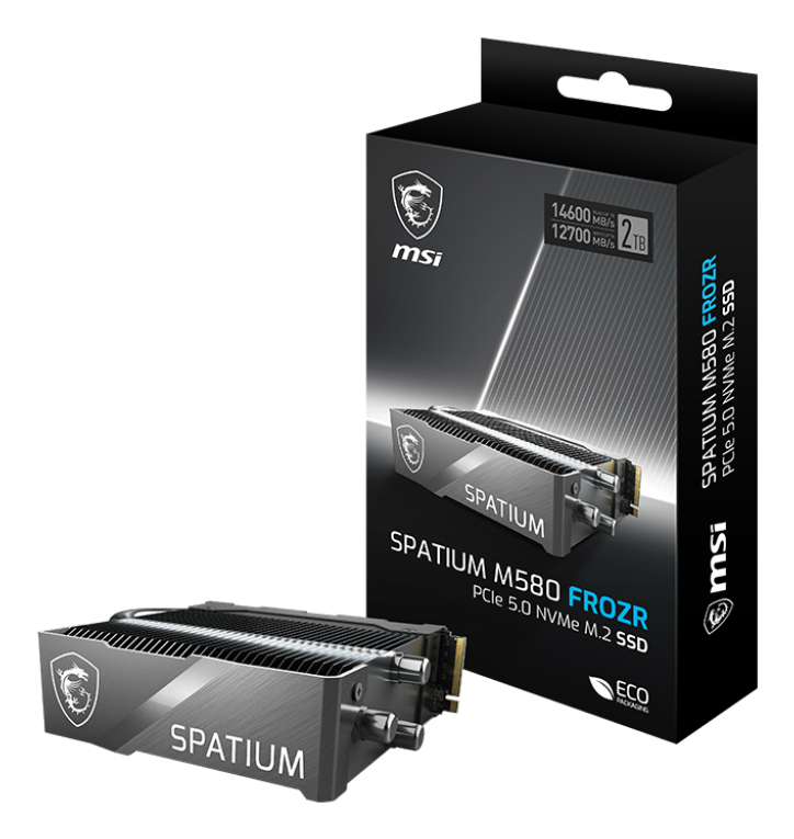 SSD  2TB MSI Spatium M580 FROZR (M.2 2280) PCIe Gen5 x4 NV