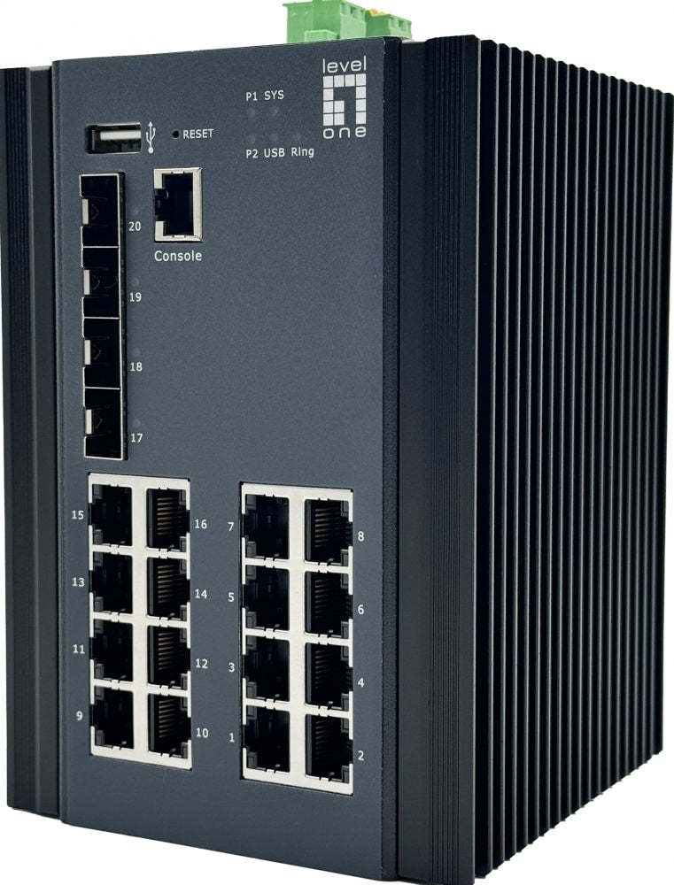 LevelOne Switch 20x GE IGU-2071 16x 1GbE,4x 2.5GbE SFP zwart