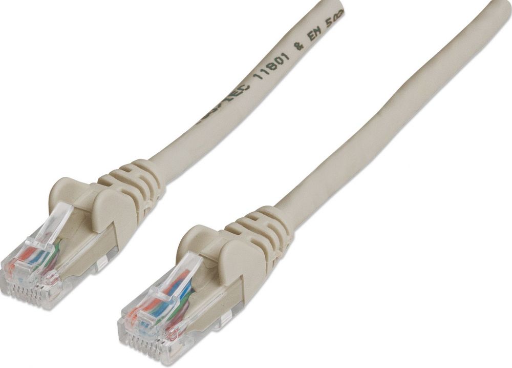 Intellinet Patchkabel RJ45 U/UTP Cat6 20m Hebelschutz grijs