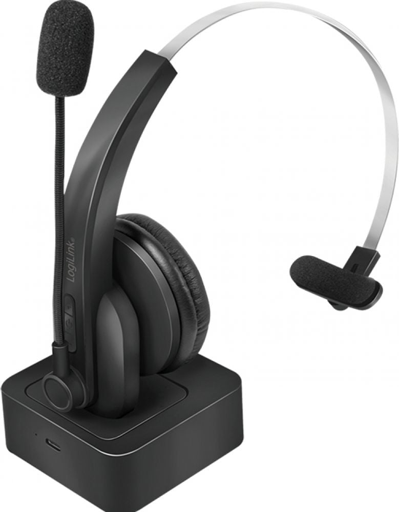 Headset Logilink BT0059 Bluetooth On-Ear WL with charging stand