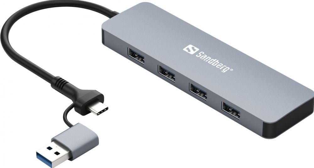 USB-C/A to 4xUSB 3.0 Hub