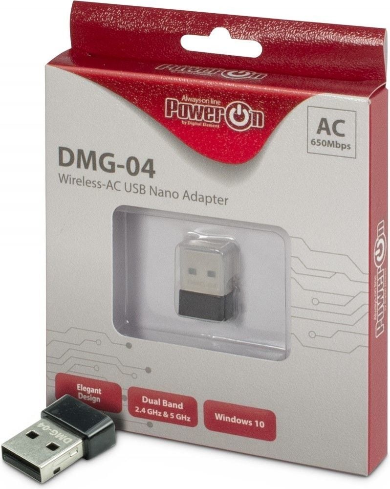 Inter-Tech Wi-Fi 5 USB Nano Adapter DMG-04 Stick 650Mbps