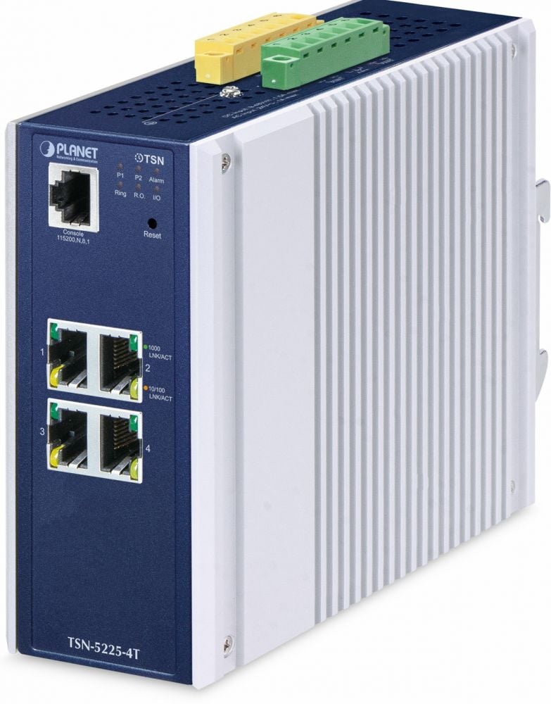 Planet Industrial L2+ 4-Port Managed TSN Ethernet Switch TS